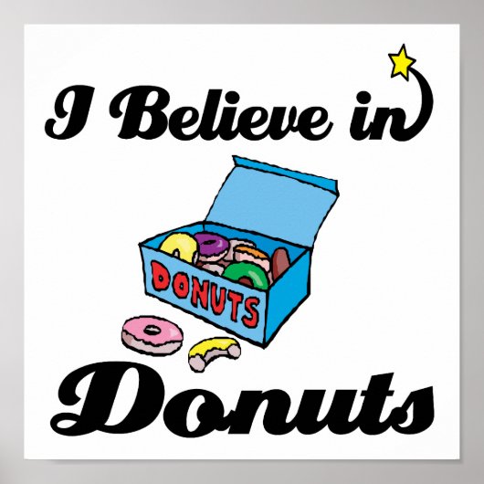 ik geloof in donuts poster (Voorkant)
