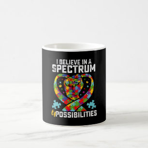 Ik geloof in een spectrum van mogelijkheden autism koffiemok