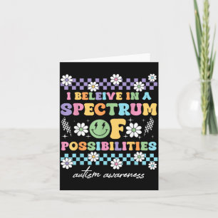 Ik geloof in een spectrum van mogelijkheden kaart