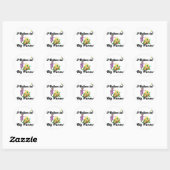 ik geloof in grote portemonnees ronde sticker (Vel)