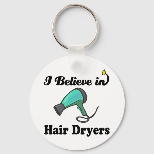 ik geloof in haardrogers sleutelhanger (Voorkant)