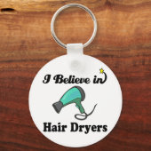 ik geloof in haardrogers sleutelhanger (Voorkant)