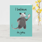 Ik geloof in het aanmoedigen van het Wenskaart van Kaart (Gele Bloem)