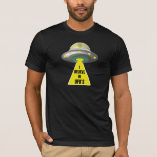 Ik geloof in het buitenaardse ruimteschip van de U T-shirt