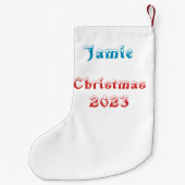 Ik geloof in het ontwerp van de Kerstman Graffiti- Kleine Kerstsok (Achterkant)