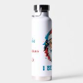 Ik geloof in het ontwerp van de Kerstman Graffiti- Waterfles (Rechts)