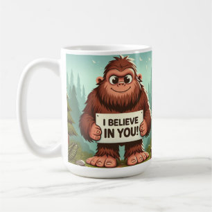 Ik geloof in je grote voet koffiemok