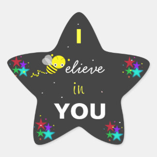 Ik geloof in je Star Sticker