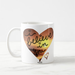 Ik geloof in je zonnevaste Mok van hartkoffie