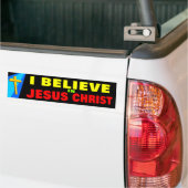 Ik geloof in Jezus Bumpersticker (Op Truck)