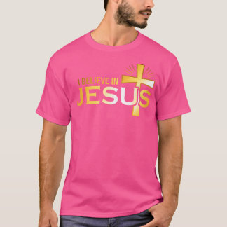 Ik geloof in Jezus, Christelijk T-shirt