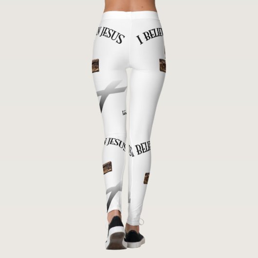 Ik geloof in Jezus met kruis Leggings (Achterkant)