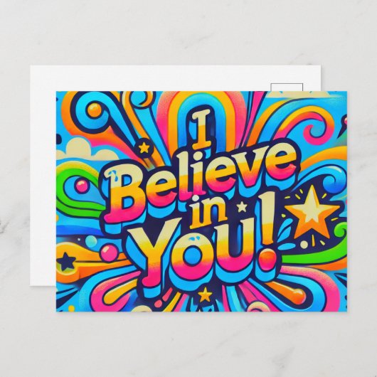 Ik geloof in jou briefkaart (Voorkant / Achterkant)