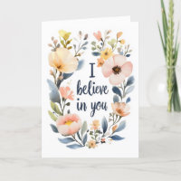 Ik geloof in jou Waterverf Bloemen