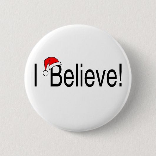 Ik geloof in Kerstmis Ronde Button 5,7 Cm (Voorkant)
