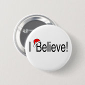 Ik geloof in Kerstmis Ronde Button 5,7 Cm (Voorkant /achterkant)