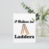 ik geloof in ladders briefkaart (Staand voorkant)