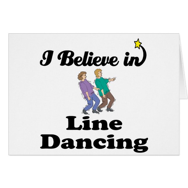 ik geloof in line dansen (Voorkant Horizontaal)