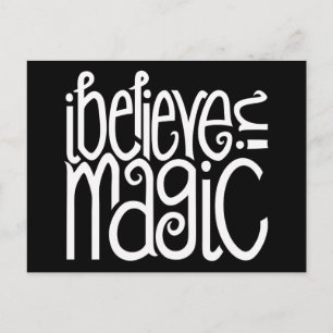 Ik geloof in Magic White Briefkaart