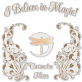 Ik geloof in magie! Gepersonaliseerd Sticker (Voorkant)