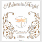 Ik geloof in magie! Gepersonaliseerd Sticker (Vel)