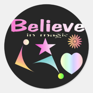 IK GELOOF IN MAGIE RONDE STICKER