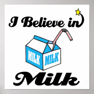 ik geloof in melk poster