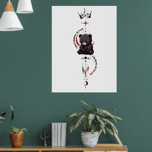 Ik Geloof in Mezelf Donkere Beer Handelaar Symbool Poster