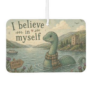 Ik geloof in mezelf grillige Loch Ness Monster Luchtverfrisser