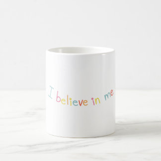 Ik geloof in mezelf Motiverende quote koffiemok