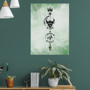 Ik Geloof in Mijzelf Groen Waterverf Trader Symboo Poster