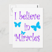 Ik geloof in Miracles Briefkaart (Voorkant / Achterkant)