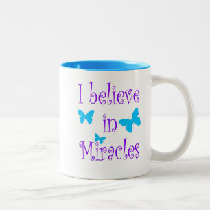 Ik geloof in Miracles Tweekleurige Koffiemok