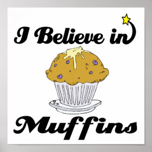 ik geloof in muffins poster