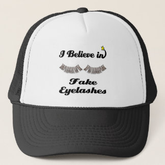 ik geloof in nep wimpers trucker pet