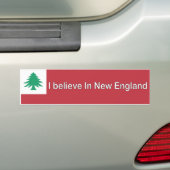 Ik geloof in New England Bumpersticker (Op auto)