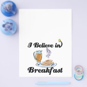 ik geloof in ontbijt flyer (Enkel)