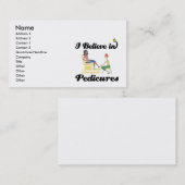 ik geloof in pedicures visitekaartje (Voorkant / Achterkant)