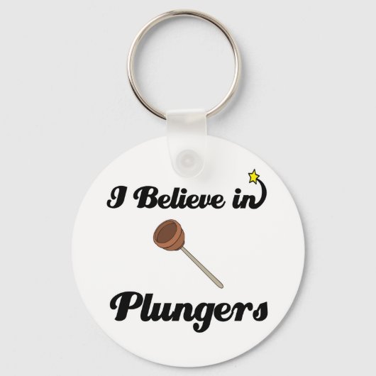 ik geloof in plungers sleutelhanger (Voorkant)