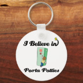 ik geloof in porta potties sleutelhanger (Voorkant)