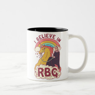 Ik geloof in RBG Tweekleurige Koffiemok