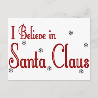 Ik geloof in Santa Claus Feestdagenkaart