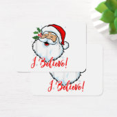 Ik geloof in Santa Claus T-Shirt Funny Kersth Visitekaartje (Bureau)