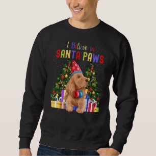 Ik geloof in Santa Paws Cute Cocker Spaniel Chris Trui
