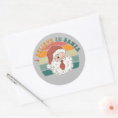 Ik geloof in Santa Retro Stickers (Envelop)