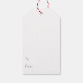 "Ik geloof in Santa & Unicorns Label met kerstcade Cadeaulabel (Achterkant)