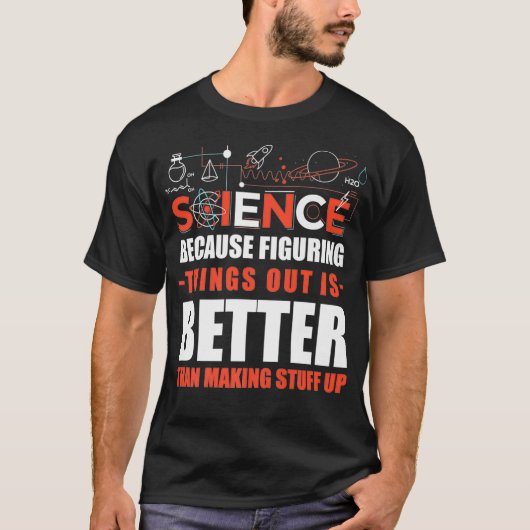 Ik geloof in Science Science Joke Premium T-shirt (Voorkant)