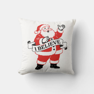 Ik geloof in Sinterklaas - Vintage Kunst Kussen