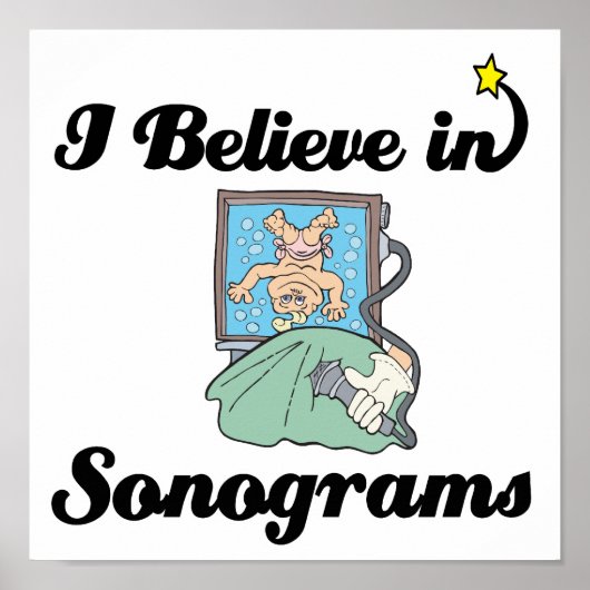 ik geloof in sonogrammen poster (Voorkant)