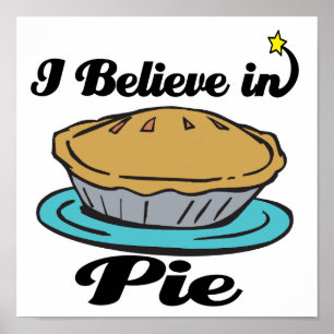ik geloof in taart poster